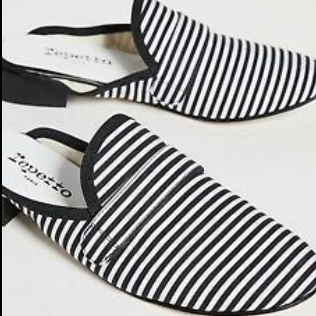 Repetto “Loly” Striped Mule/Slides